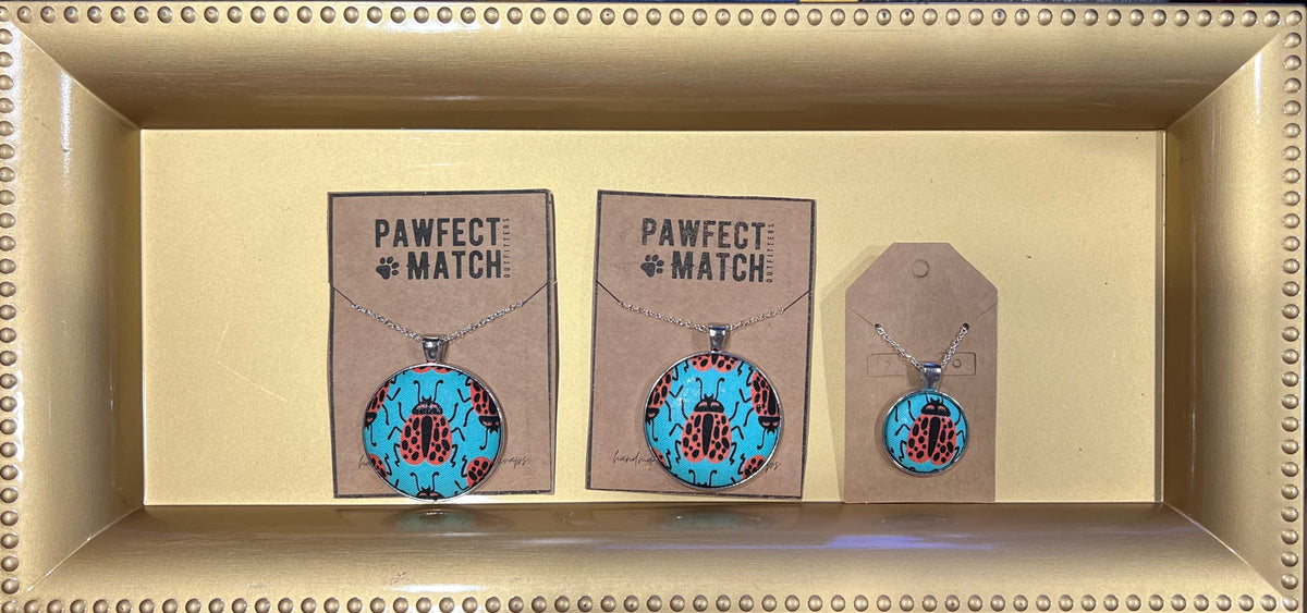 Fabric Button Necklace