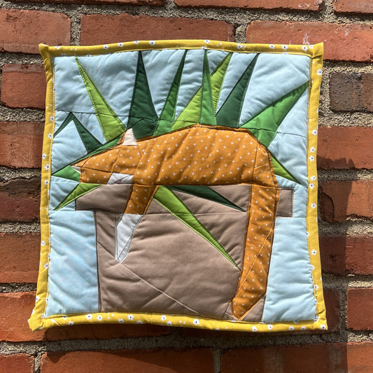 'Plant Napper' Quilted Wall Hanging