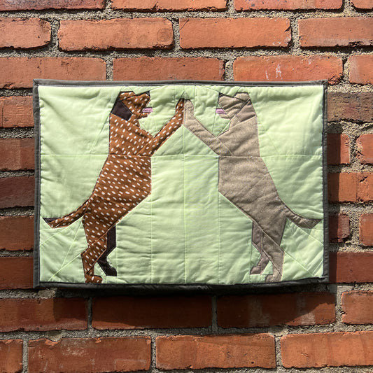 'Lab Partners' Quilted Wall Hanging