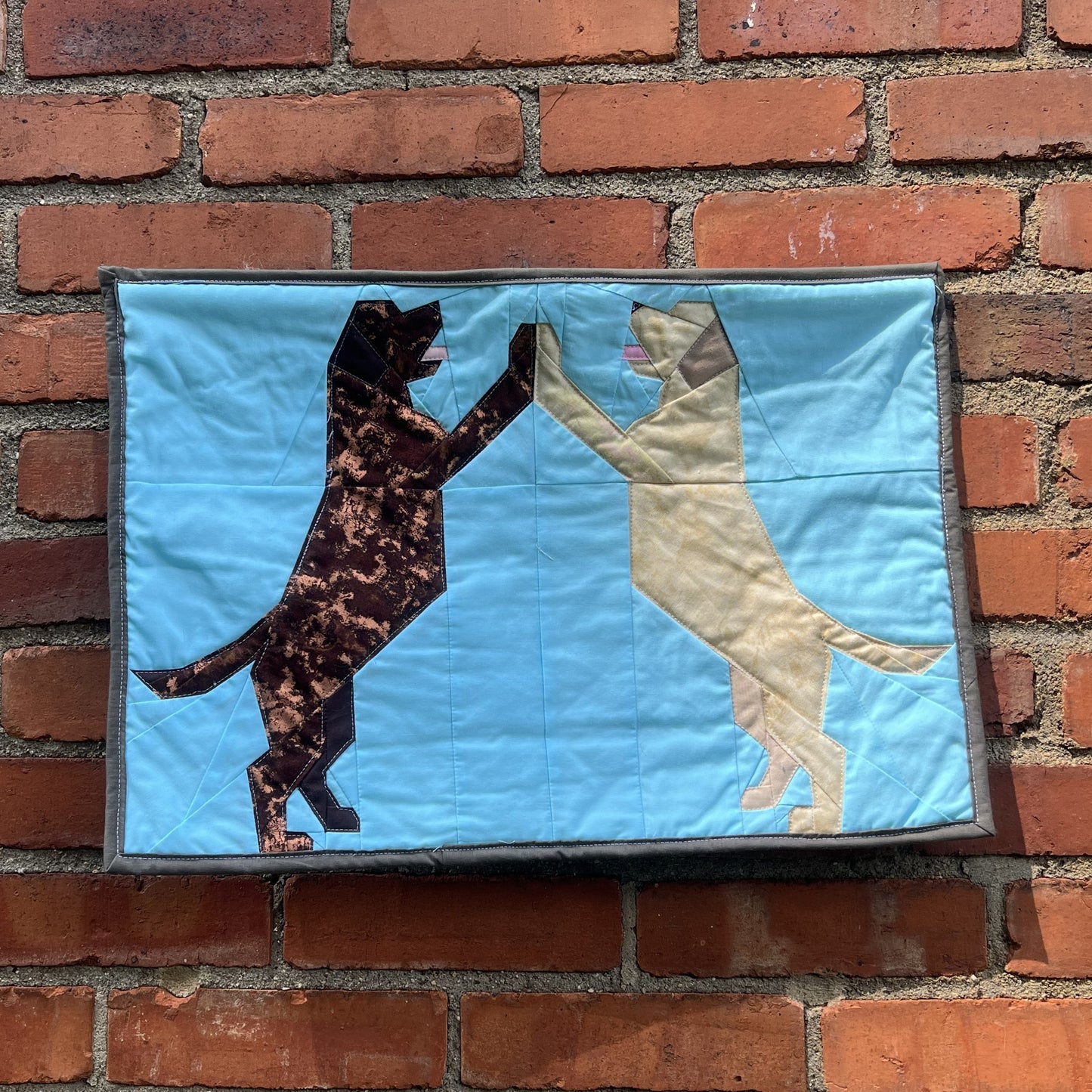 'Lab Partners' Quilted Wall Hanging